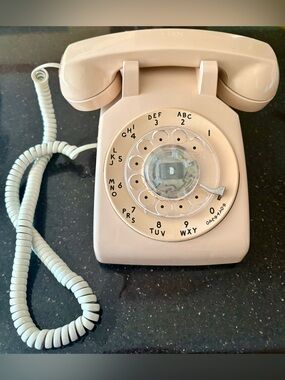 Vintage Nude Pink Rotary Dial Phone Western Electric Bell System